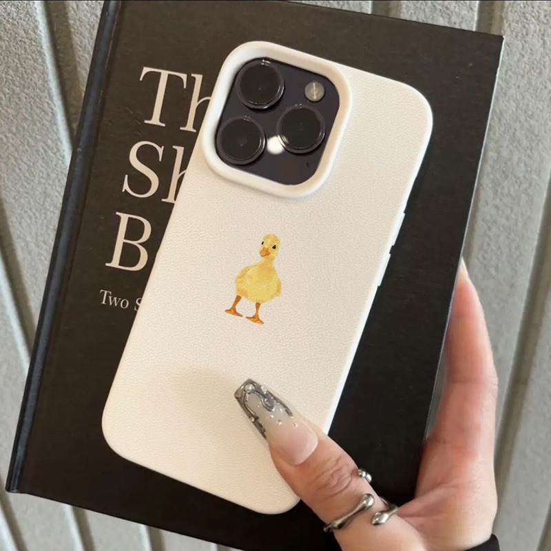 Phone Cases Yellow - Simpele schattige kleine gele eend lychee-patroon