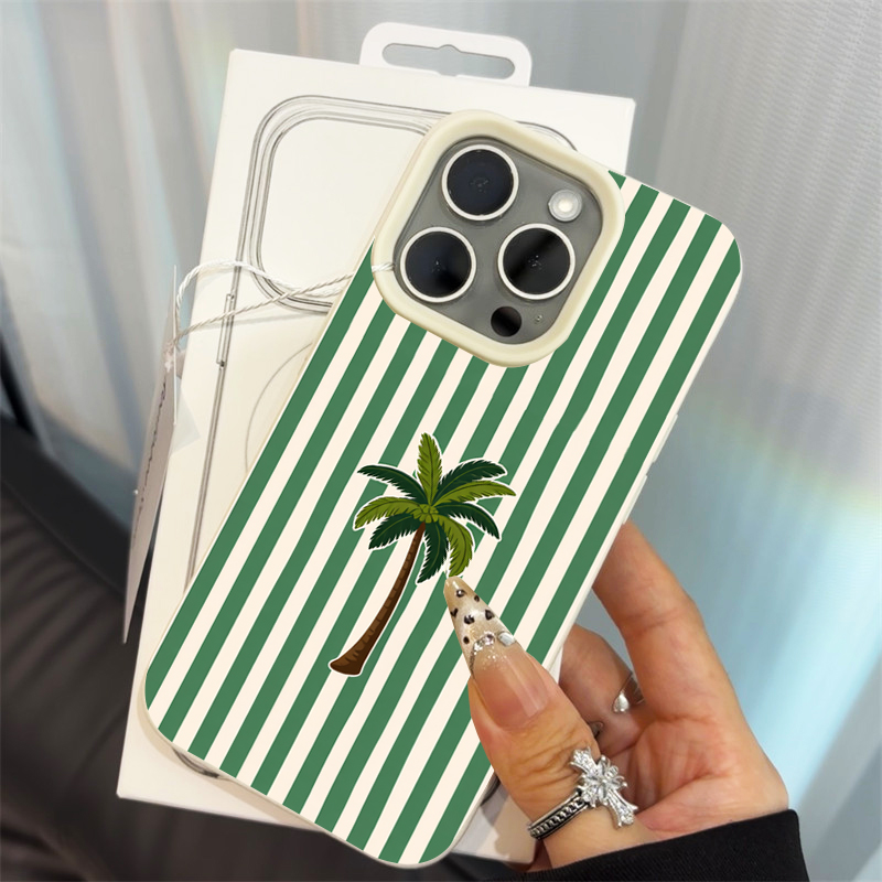 Phone Cases Protective - Telefoonhoesje met kokosnootbomenstrepen voor iPhone Air