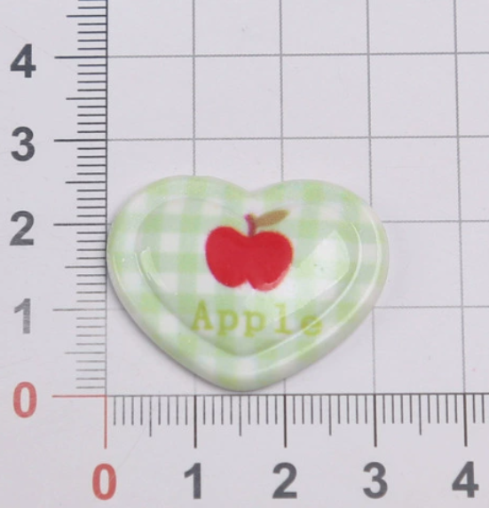 Phone Cases Junk - 10 stuks hartvormige appelharsaccessoires voor telefoonhoesjes,