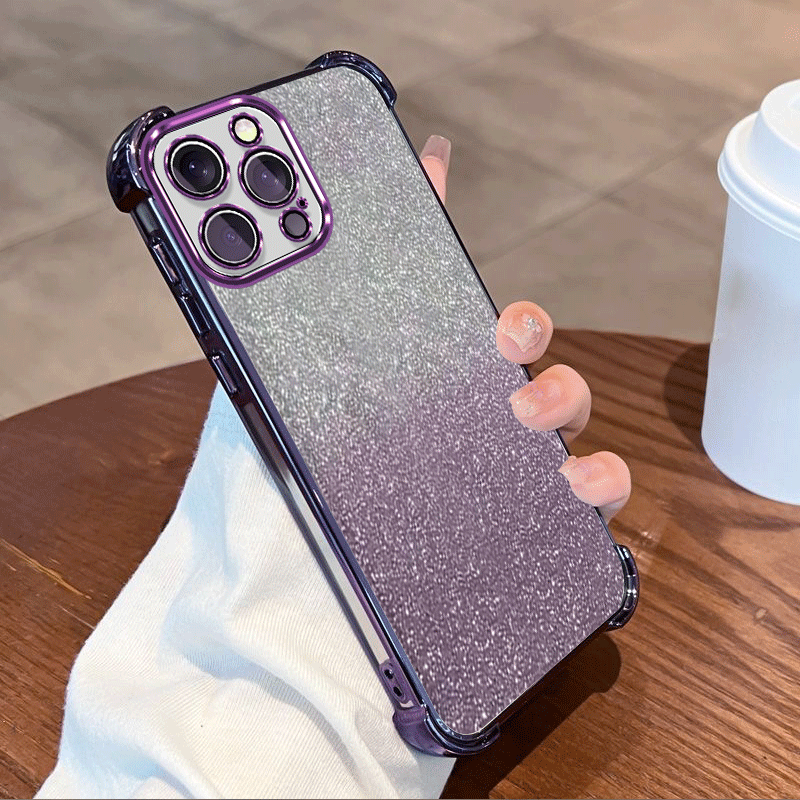 Glitter Shockproof Case - Glitter Plating Beschermhoes Voor Realme Note