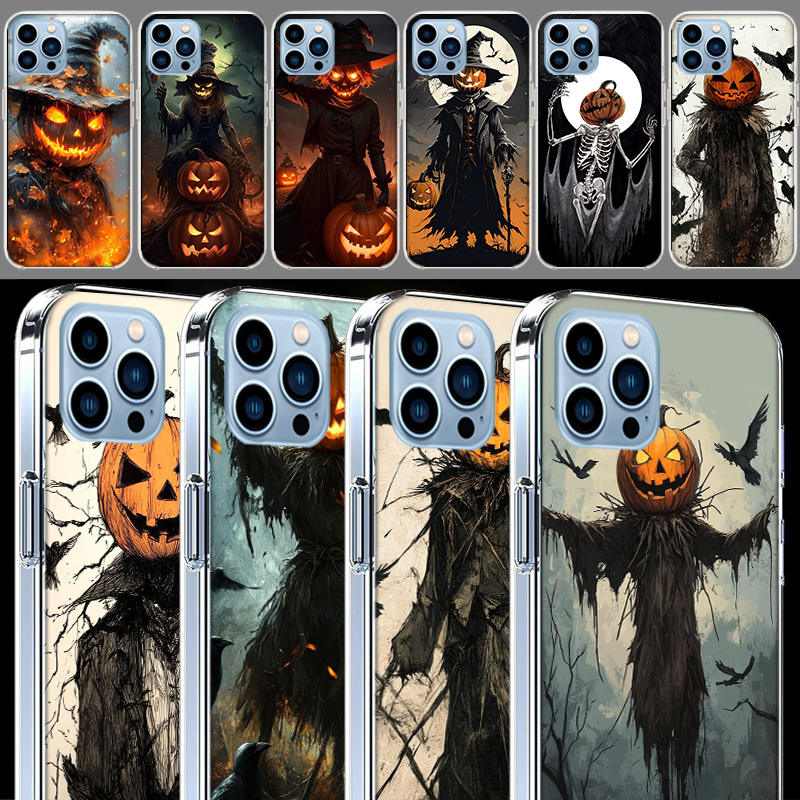 Phone Cases Com - Halloween Pompoen Man is Hier Telefoonhoesjes