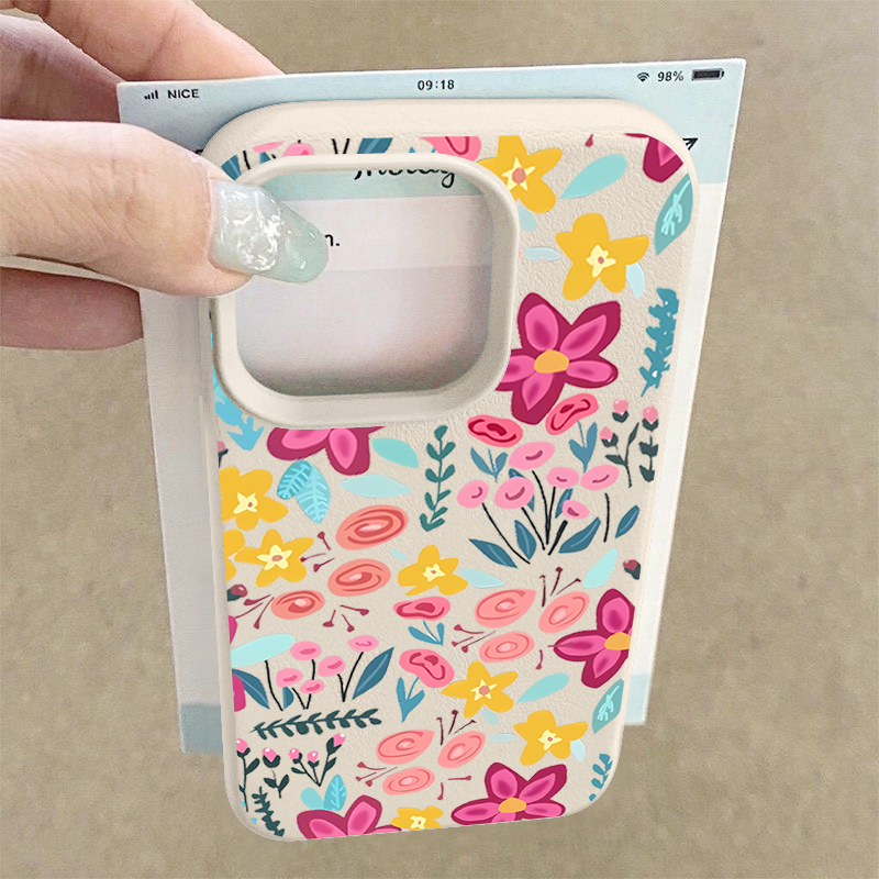 Phone Cases Durable - Kleurrijke bloemen telefoonhoesje voor iPhone Air