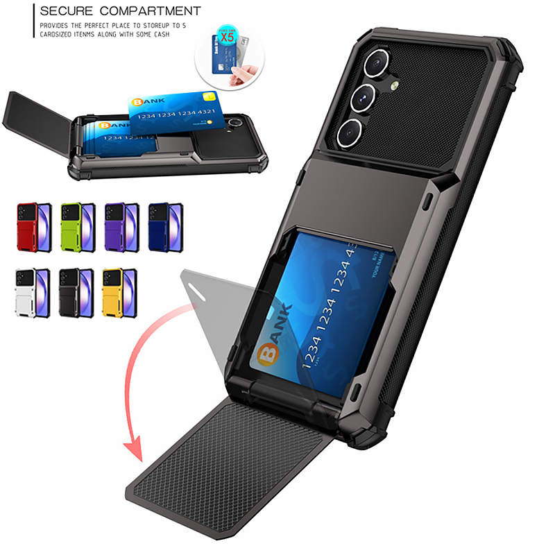 Phone Cases Heavy Duty - Robuuste kaarthouder armor harde hoes voor