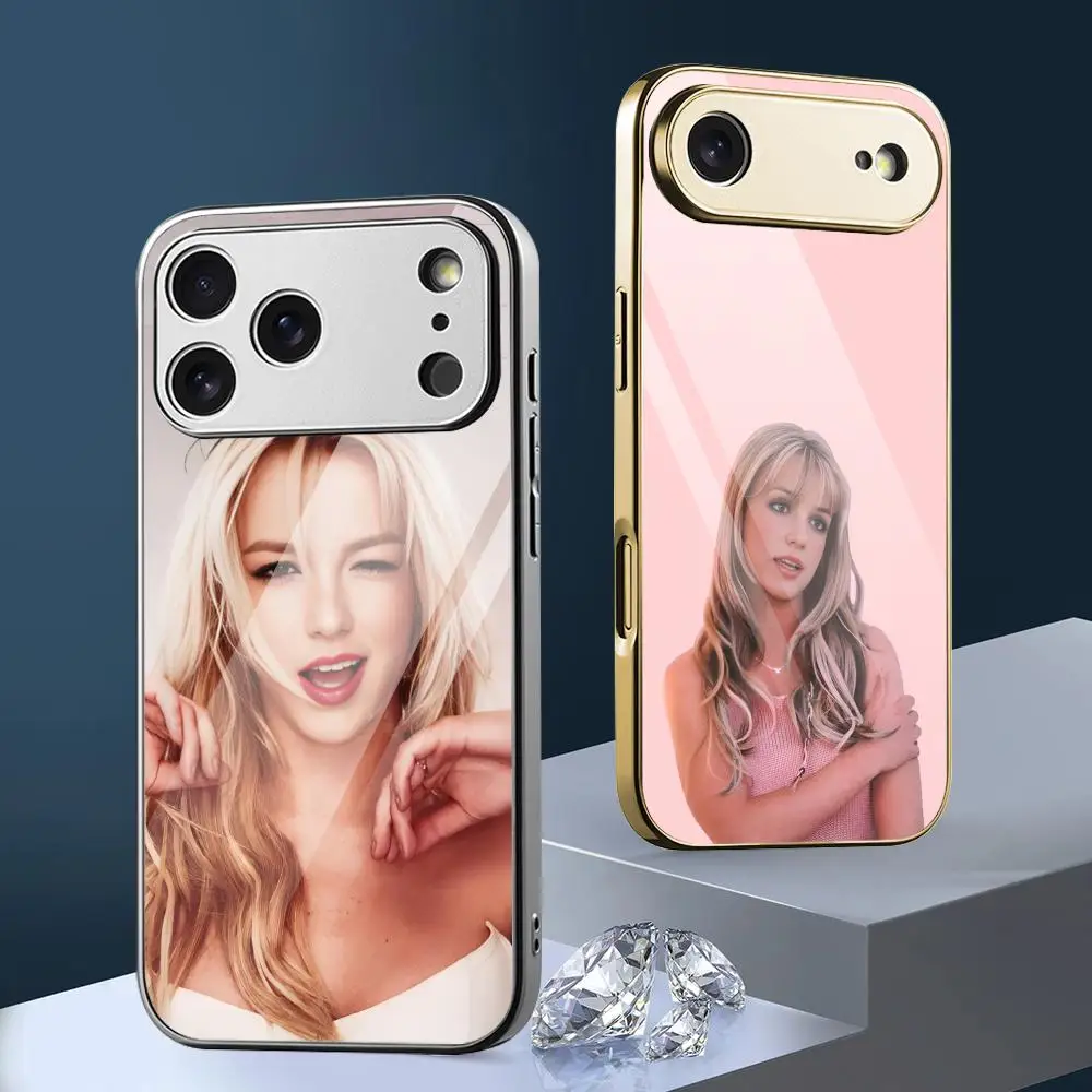 Phone Cases Metal - B-Britney S-Spears Pop Star Telefoonhoesje voor