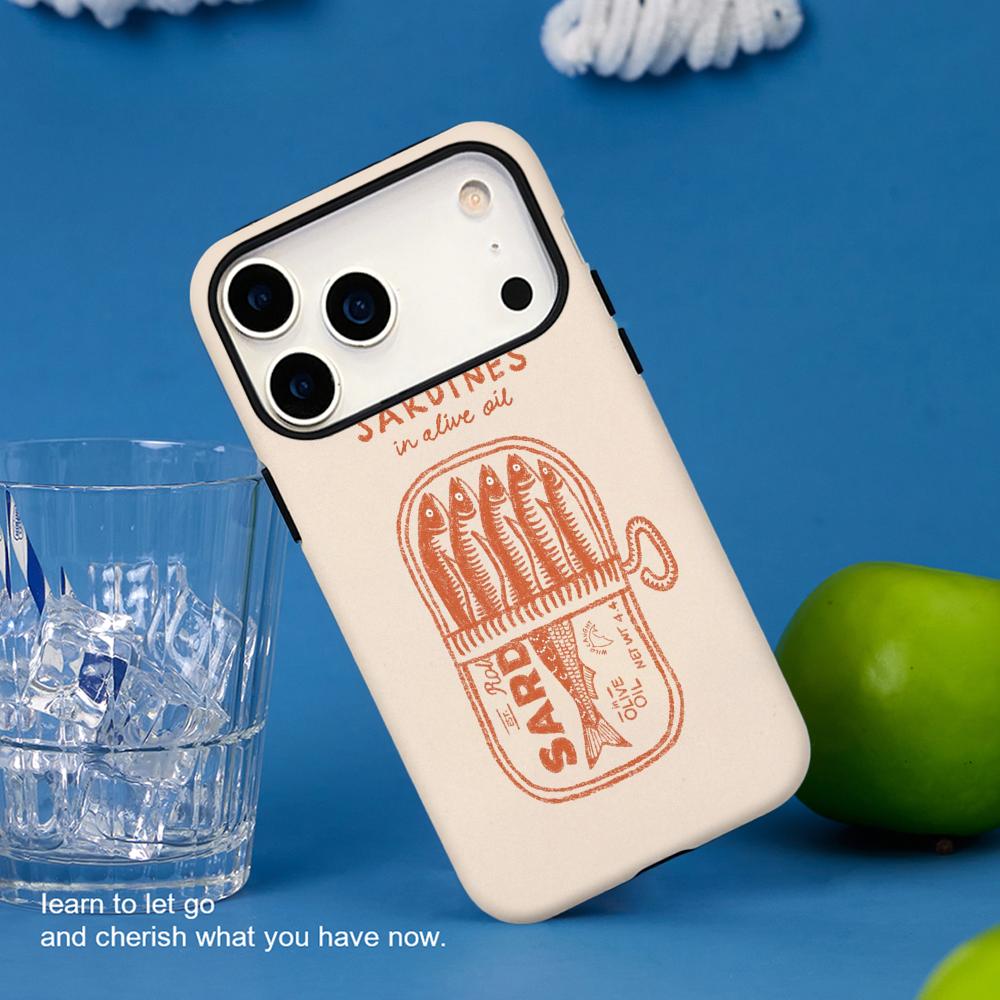 Phone Cases You Can Design - Sardineblikjes Retro design telefoonhoesje filmhoesje voor