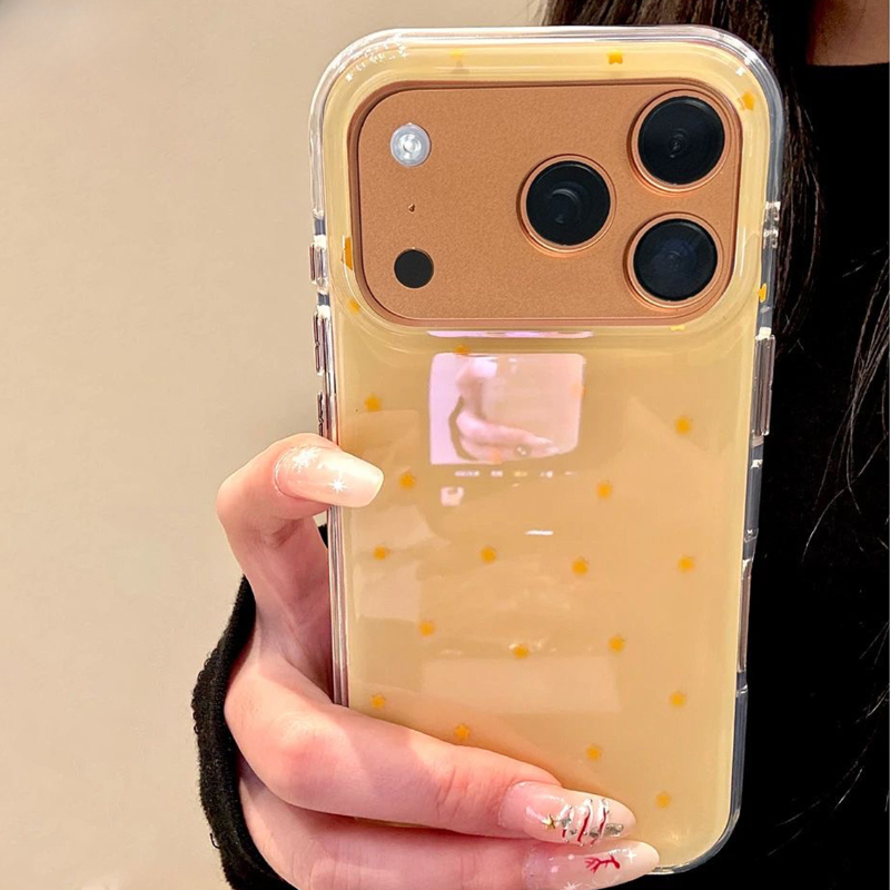 Phone Cases Yellow - Telefoonhoesje met geel sterpatroon voor iPhone