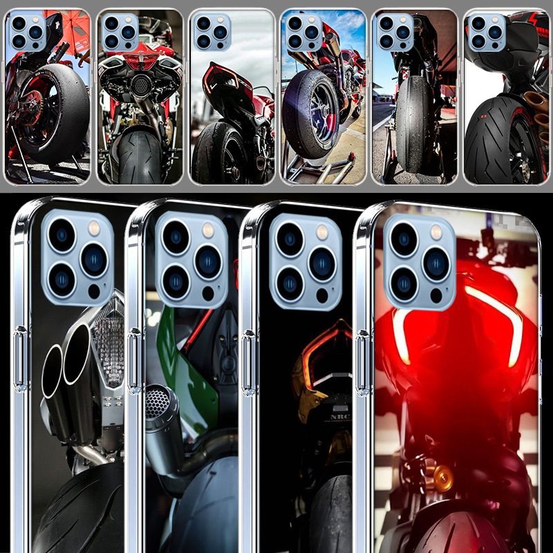 Phone Cases Com - Motorfiets achterwiel uitlaat koffers telefoonhoesje voor
