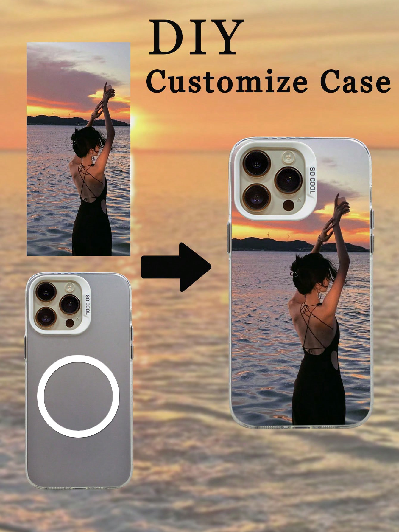 Phone Cases Personalised - Gepersonaliseerde Foto Magnetische Case Voor iPhone