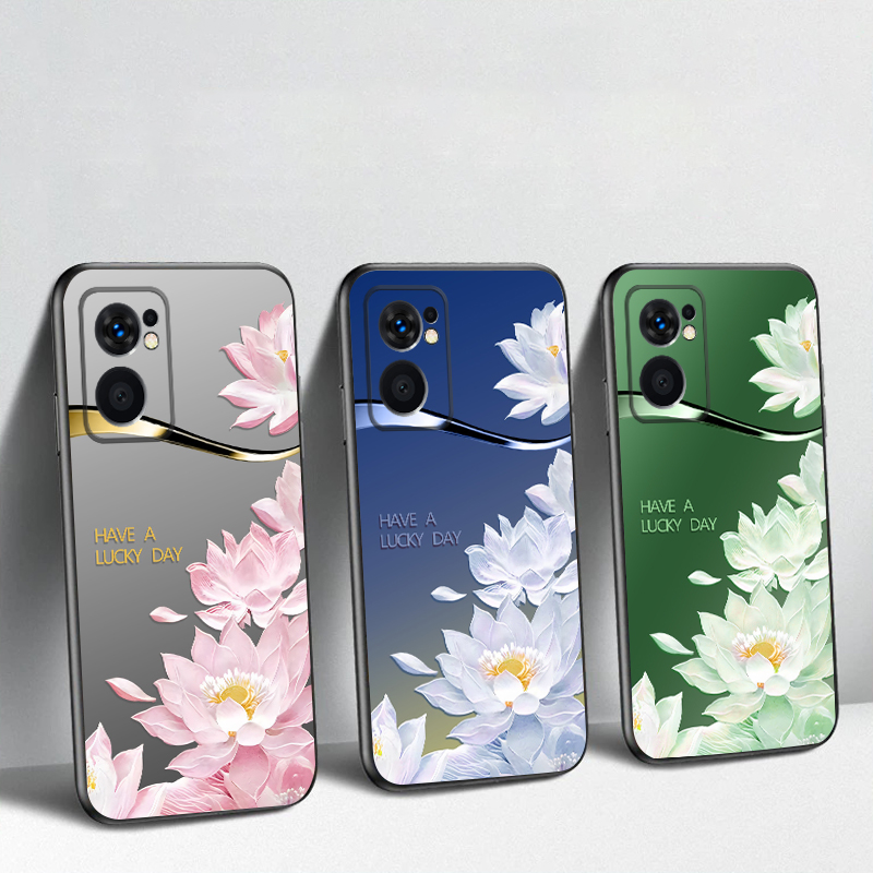 Phone Cases Yellow - Gradient gele lotus TPU soft telefoonhoesje