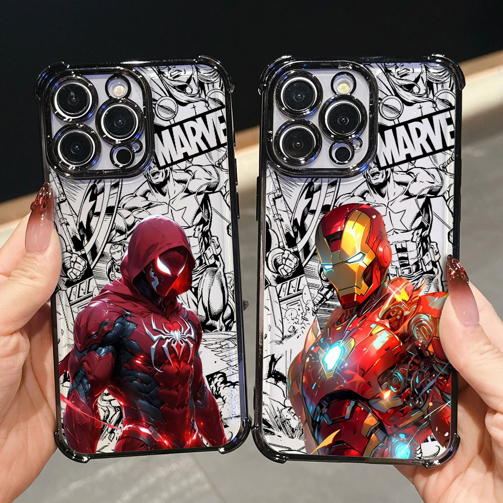 Phone Cases Men - Iron Spider-Man Captain America Luxe hoesje
