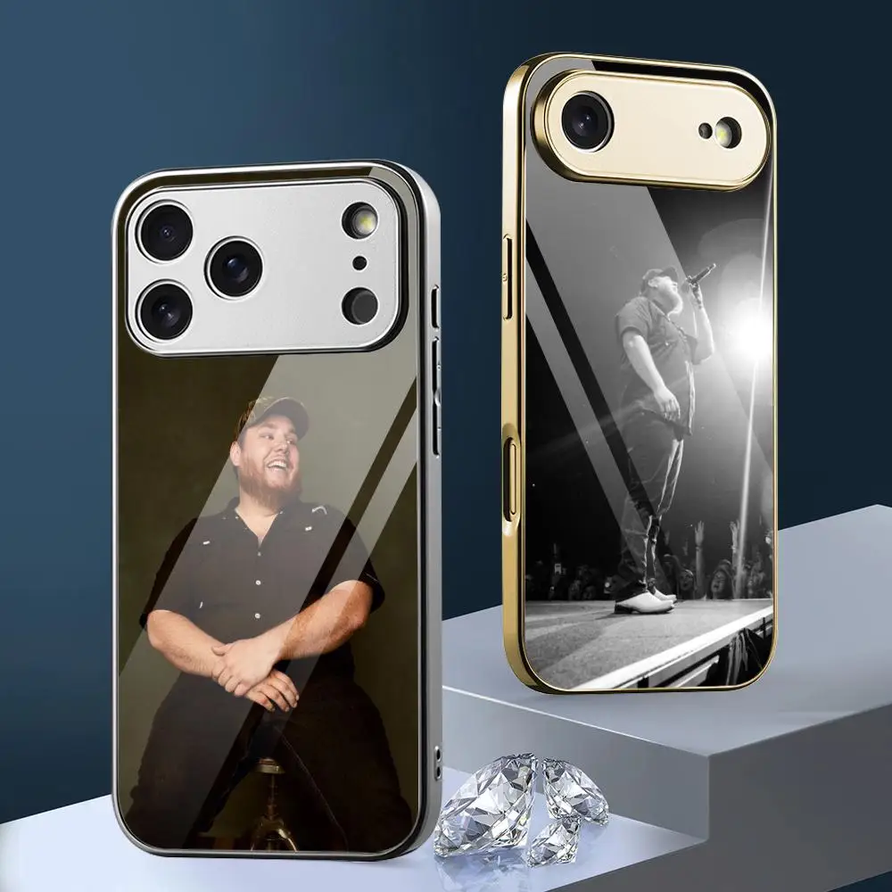 Phone Cases Metal - L-Luke C-Combs Singer Telefoonhoesje voor iPhone
