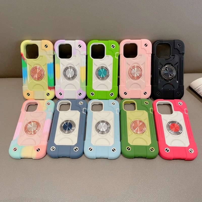 Phone Cases Heavy Duty - Luxe Heavy Duty Ringhouder Lanyard Case