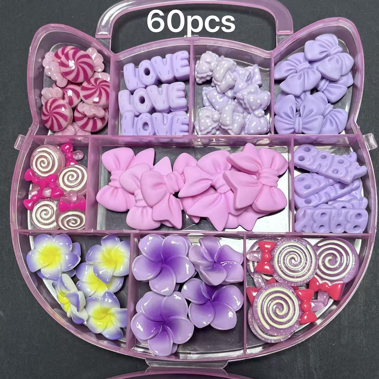 Phone Cases Junk - Een doos paars roze roos strik