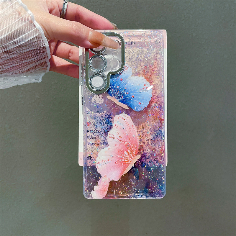 Luxe olieverfschilderij bloeme - Glitter Shockproof Case recensie en prijs
