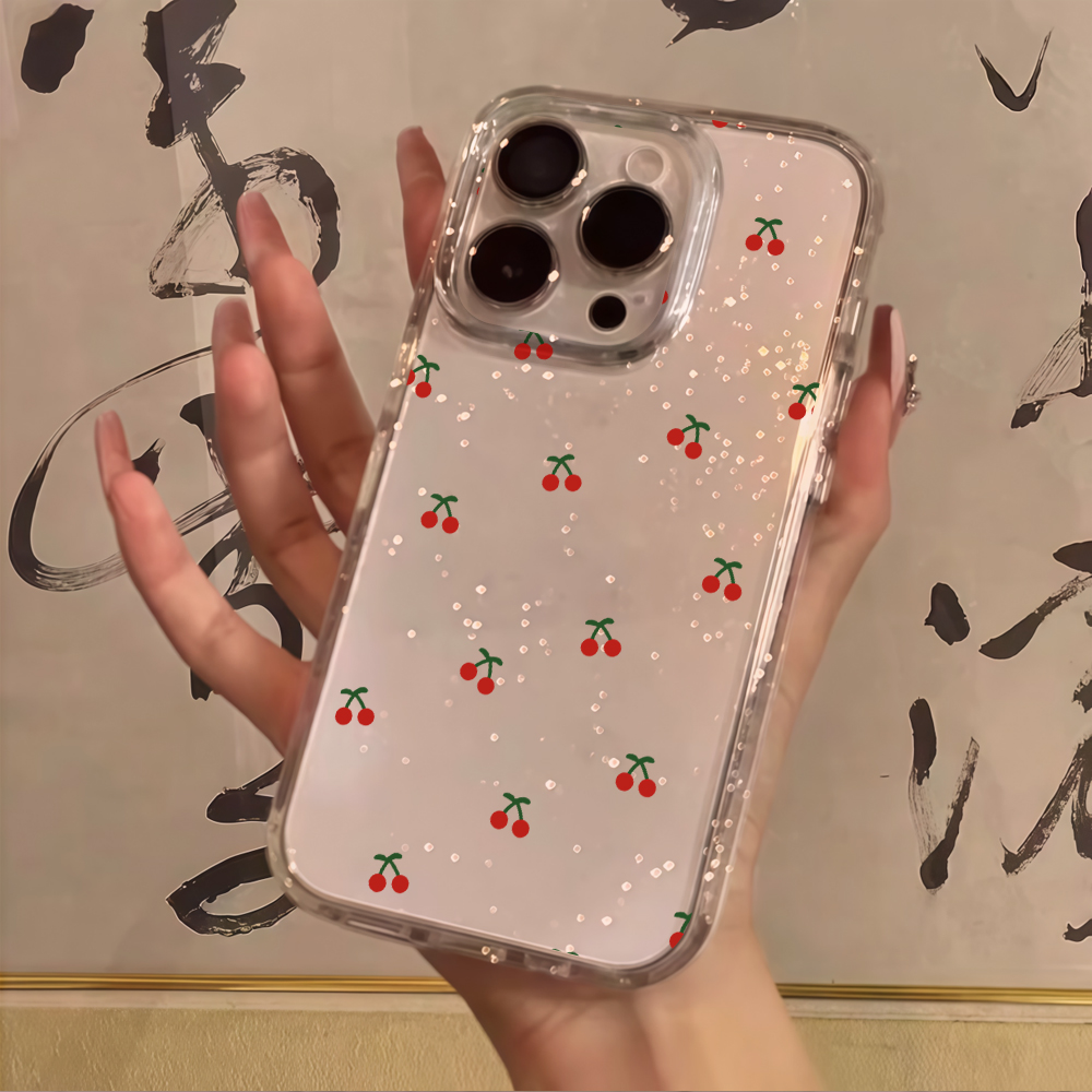 Simpele kersenbloesem transpar - Glitter Shockproof Case recensie en prijs