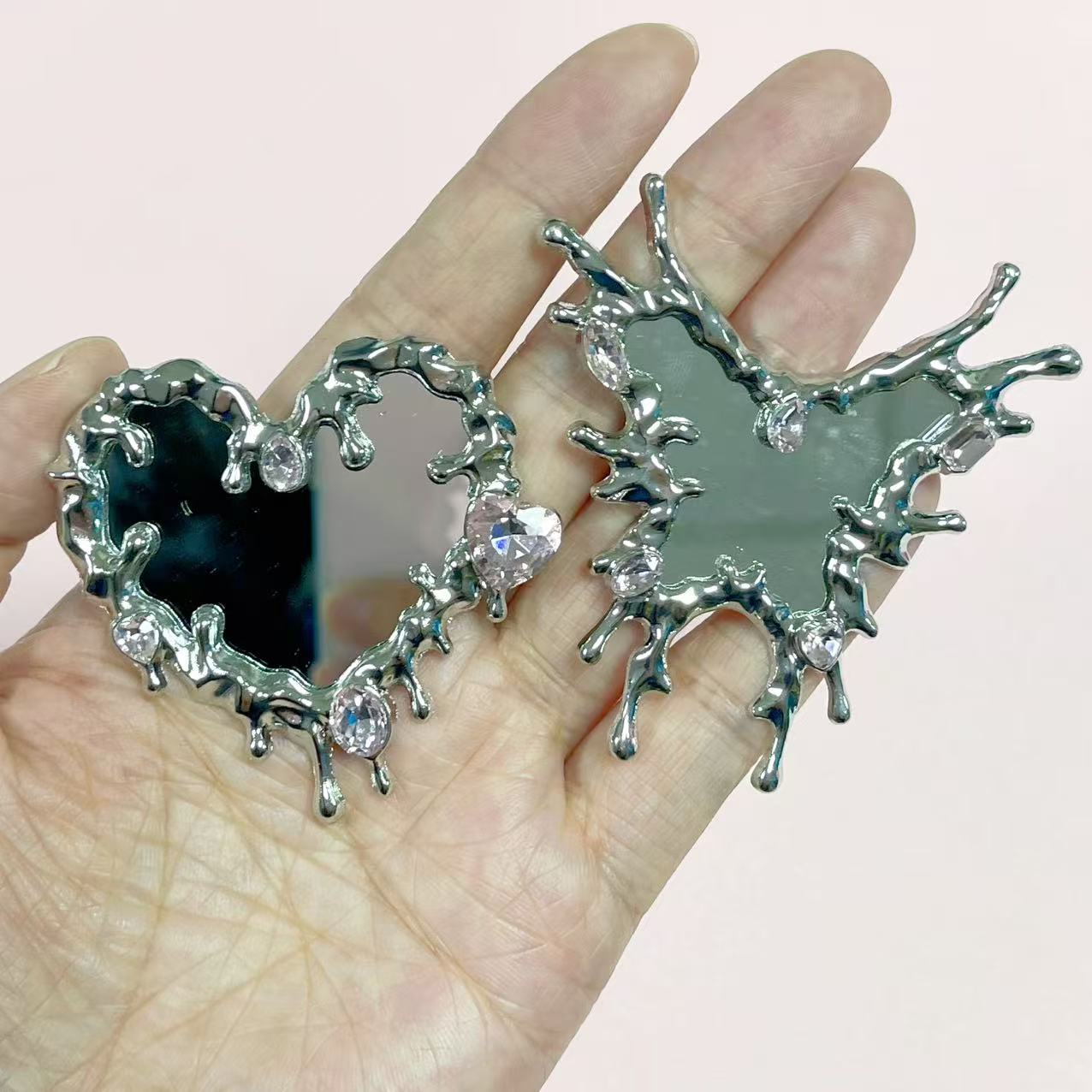 2 Stuks Roze Rode Roos Diamant - Phone Cases Junk recensie en prijs