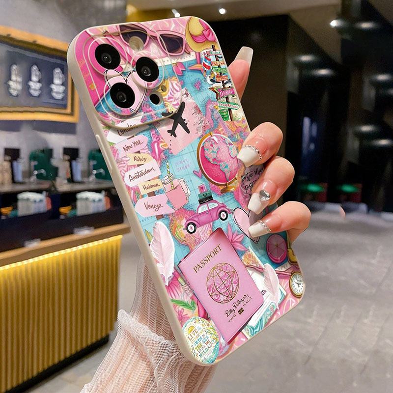 Reisvliegtuig bedrukt mat anti - Phone Cases Aviation recensie en prijs