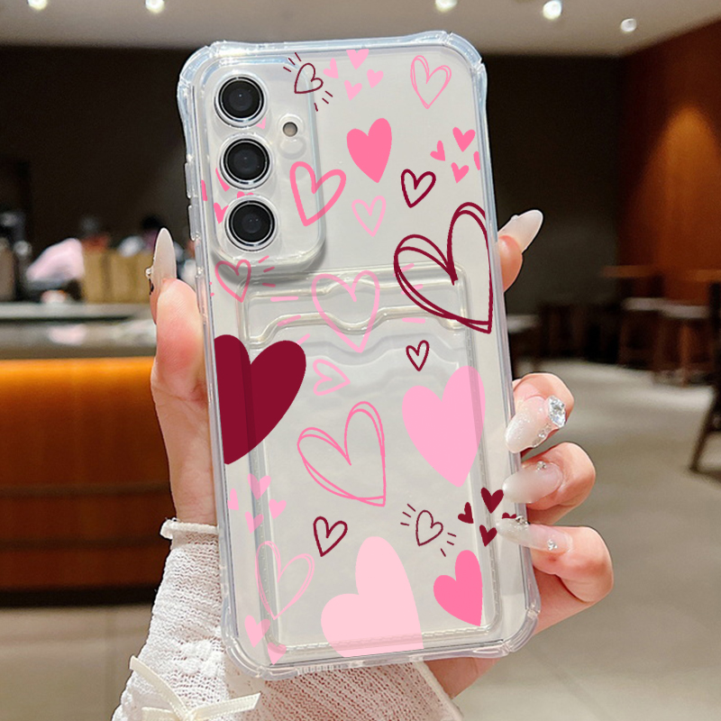 Liefdeshart Bladeren Patroon T - Phone Cases Clear recensie en prijs