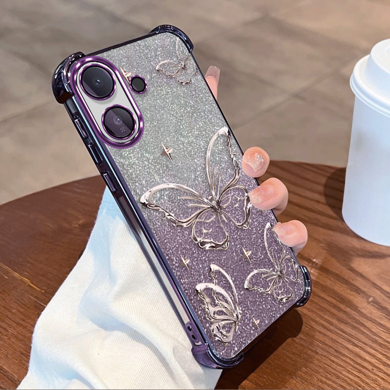 Glitter Plating Beschermhoes v - Glitter Shockproof Case recensie en prijs