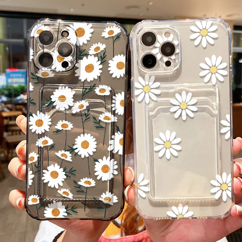 Daisy Flower Telefoonhoesje vo - Phone Cases With Card Holder recensie en prijs