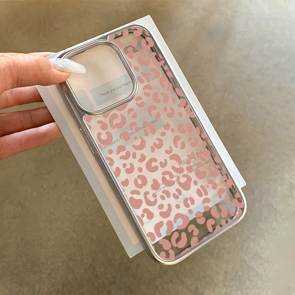 Roze luipaardprint elektrolyti - Phone Cases Clear recensie en prijs