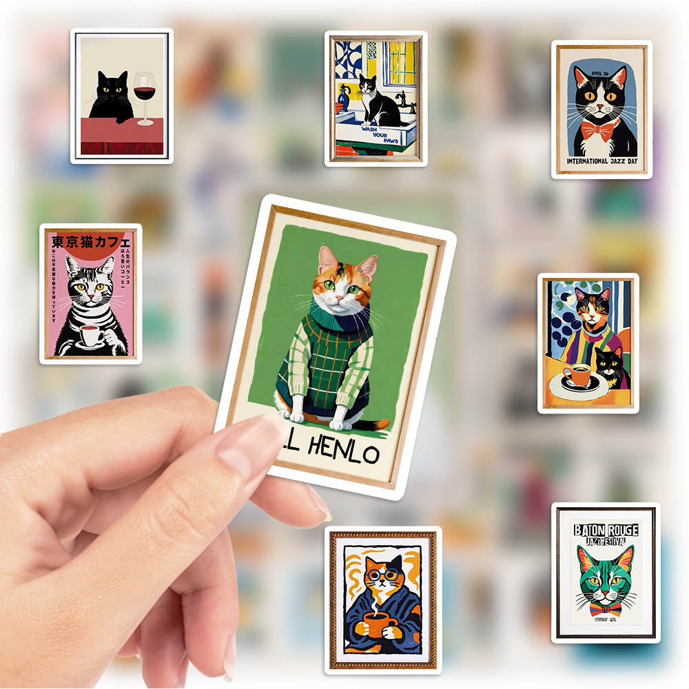 Leuke kattenposterstickers wat - Phone Cases Junk recensie en prijs