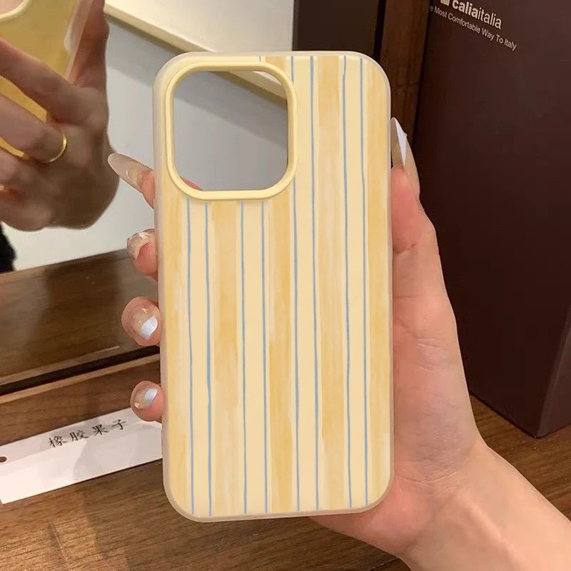 Stijlvolle geel gestreepte tel - Phone Cases Yellow recensie en prijs