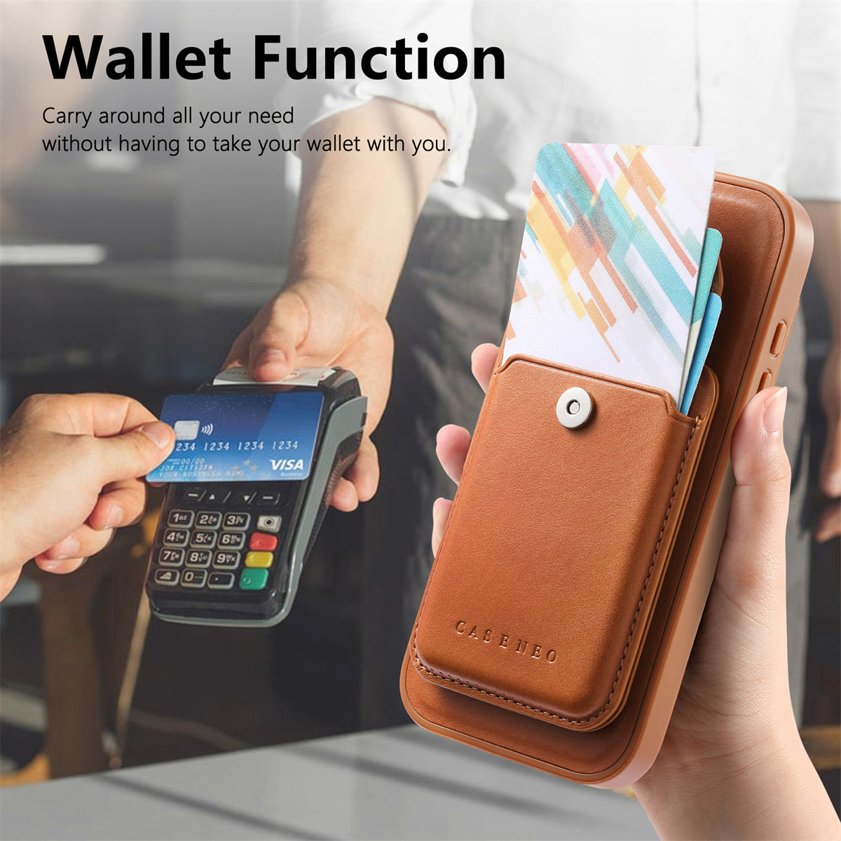 Afneembare magnetische 2-in-1  - Phone Cases With Card Holder recensie en prijs
