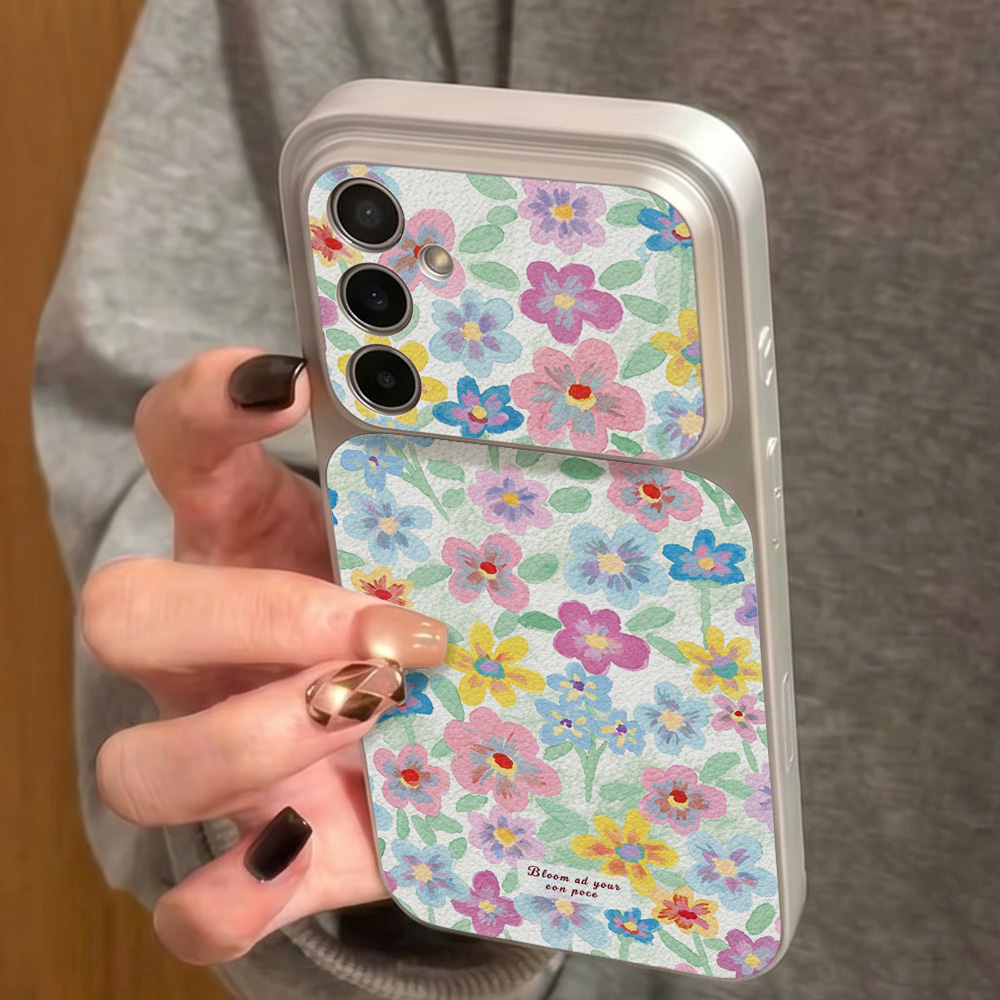 Kleurrijke bloemenleren telefo - Phone Cases Samsung S25 Ultra recensie en prijs