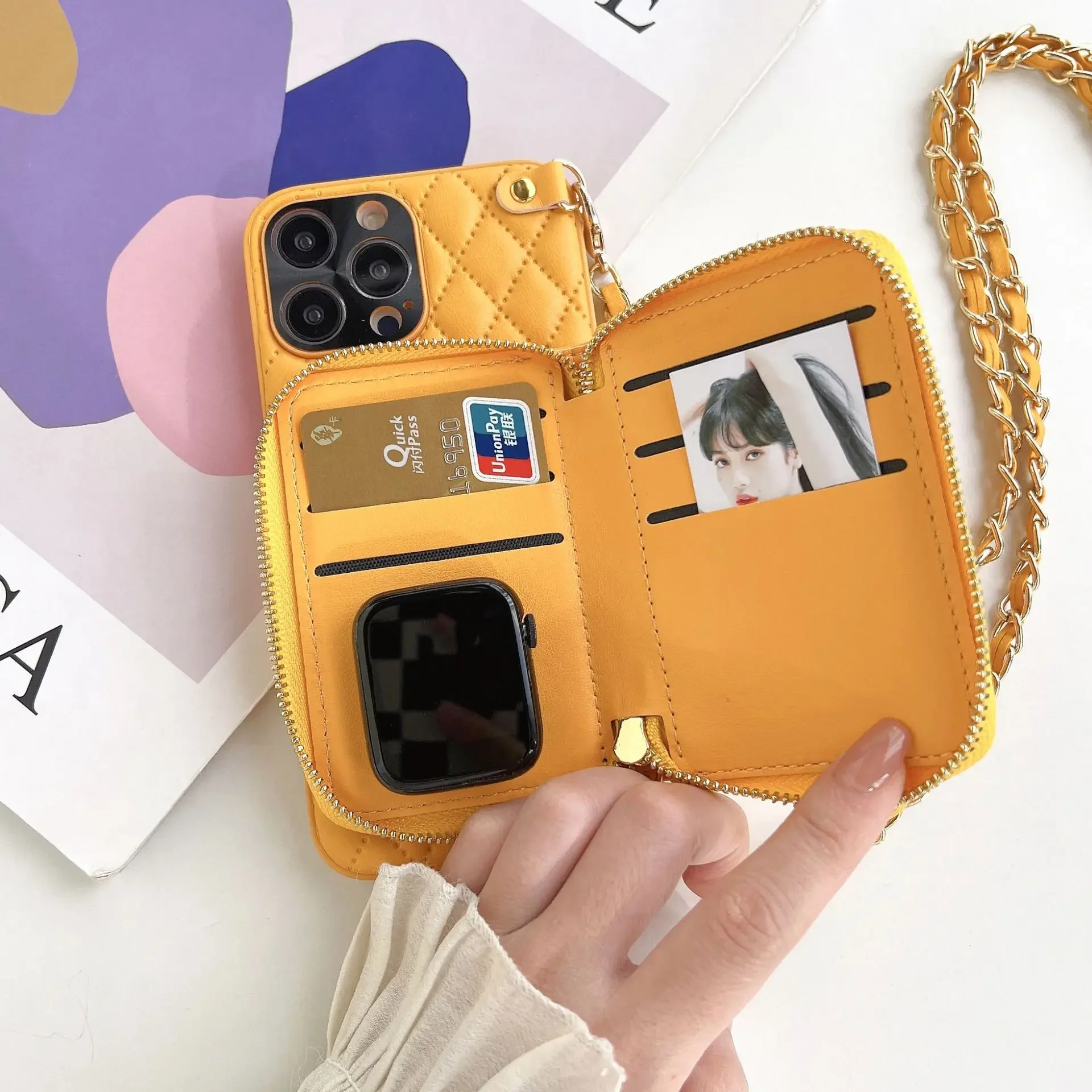 Leren crossbody lanyard telefo - Phone Cases With Card Holder recensie en prijs