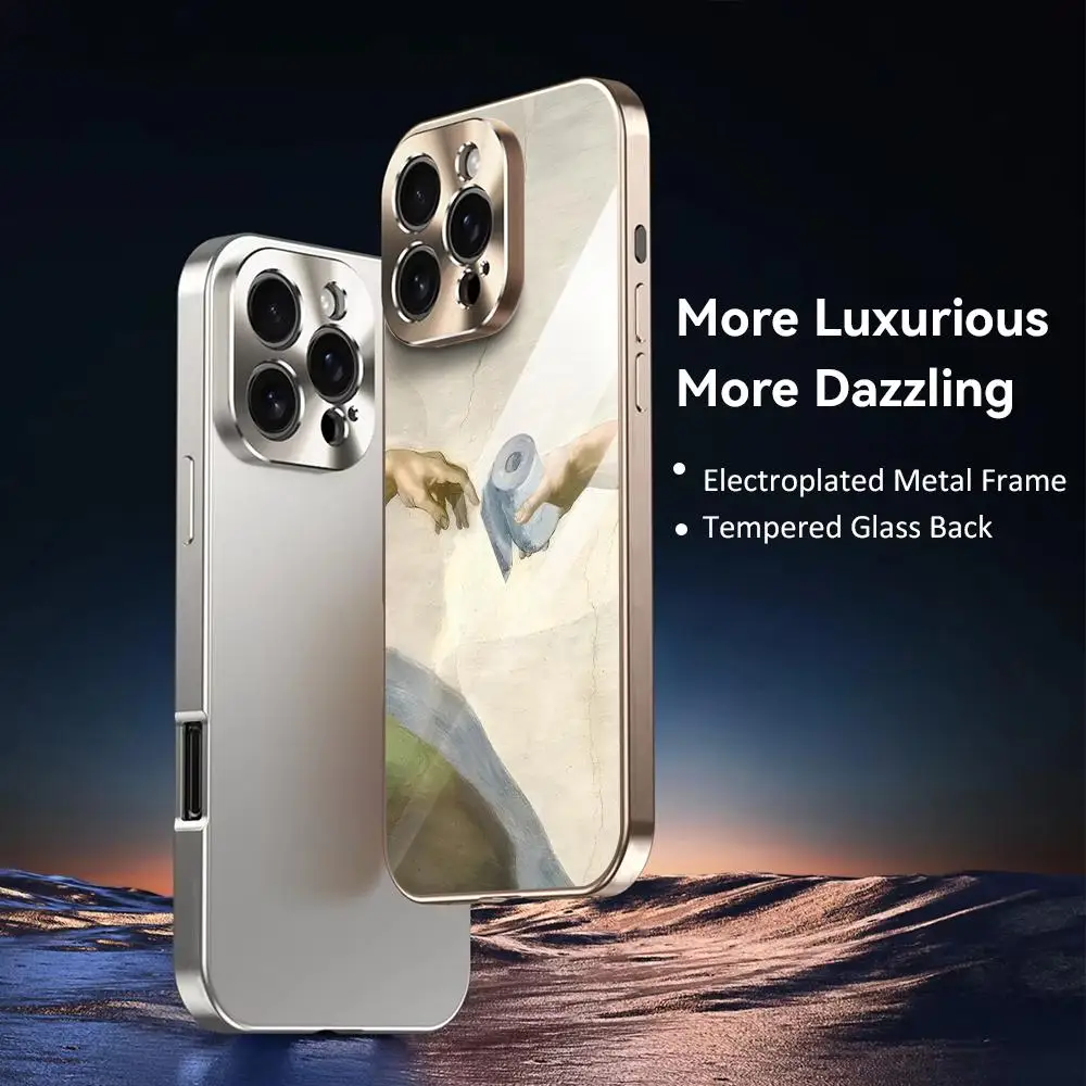 Hand van God en Adam Telefoonh - Phone Cases Metal recensie en prijs