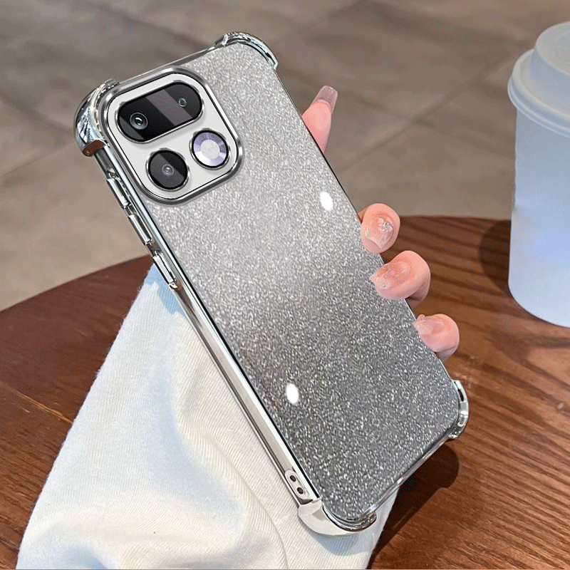 Glitter Plating Duidelijke bes - Glitter Shockproof Case recensie en prijs