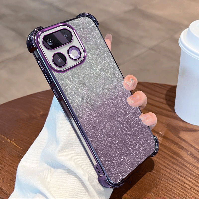 Glitter Plating Duidelijke bes - Glitter Shockproof Case recensie en prijs