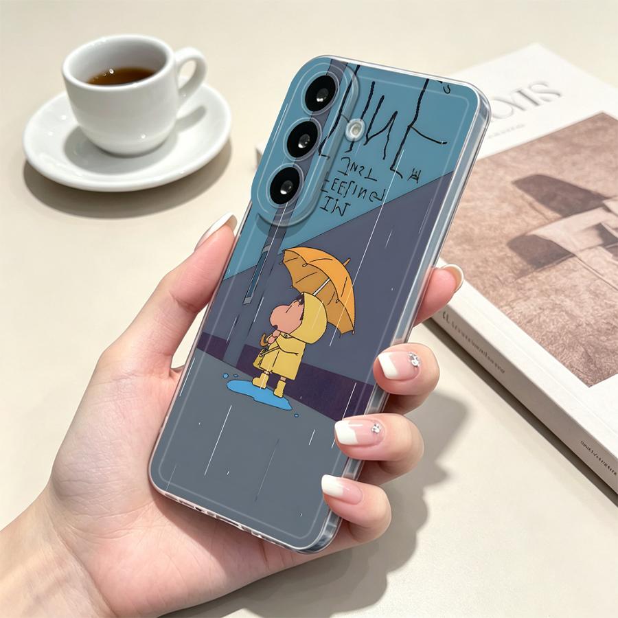 Gele paraplu jongen telefoonho - Phone Cases Yellow recensie en prijs
