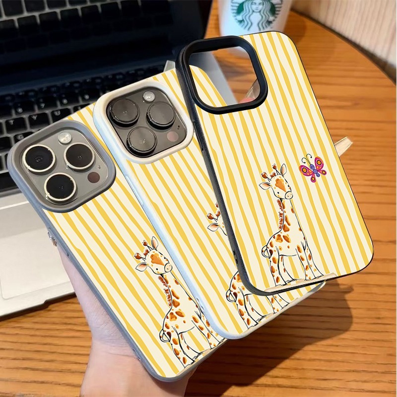 Giraf Geel Wit Gestreept Telef - Phone Cases Yellow recensie en prijs